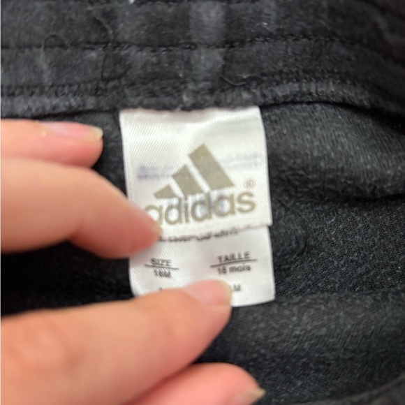 Adidas Black Athletic Pants 18 months - Picture 3 of 5